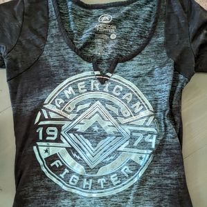 Ladies American fighter tee shirt